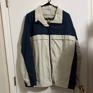 North End Navy and Cream Windbreaker